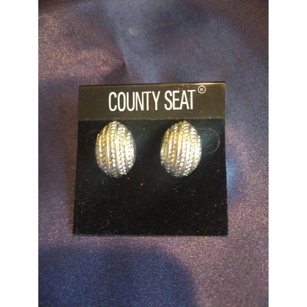 Silvertone earrings